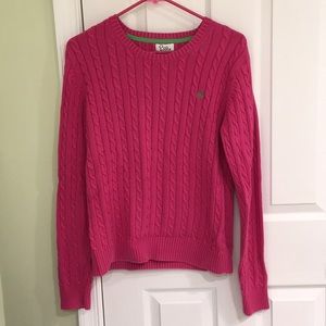 Lilly Pulitzer Pink Cable Knit Sweater